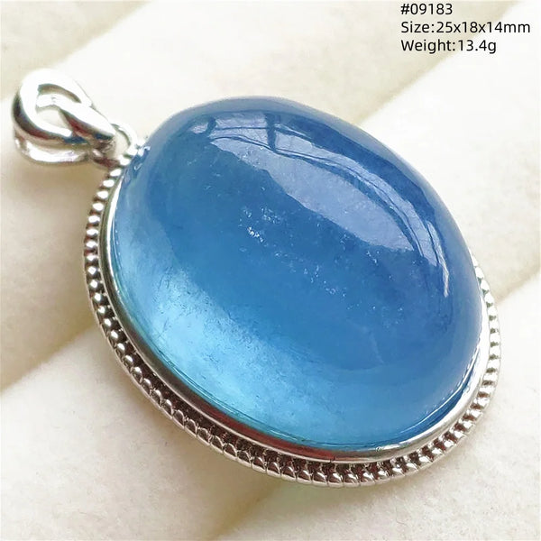 Blue Aquamarine Pendant-ToShay.org