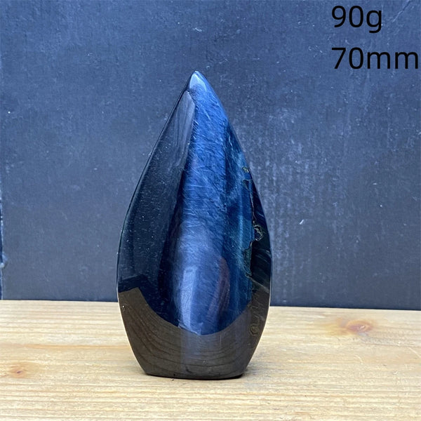 Blue Tiger Eye Stone Flame-ToShay.org