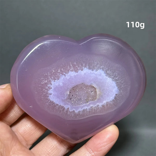 Purple Agate Geode Heart-ToShay.org