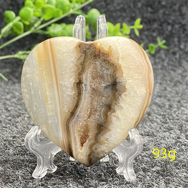 Red Agate Geode Heart-ToShay.org