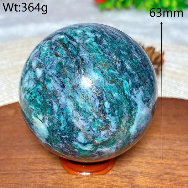 Green Jasper Pyrite Ball-ToShay.org