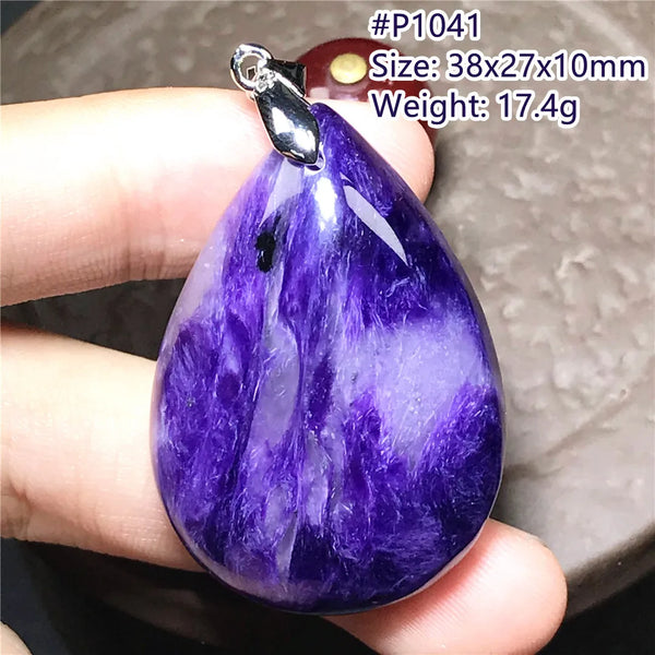Purple Charoite Pendant-ToShay.org