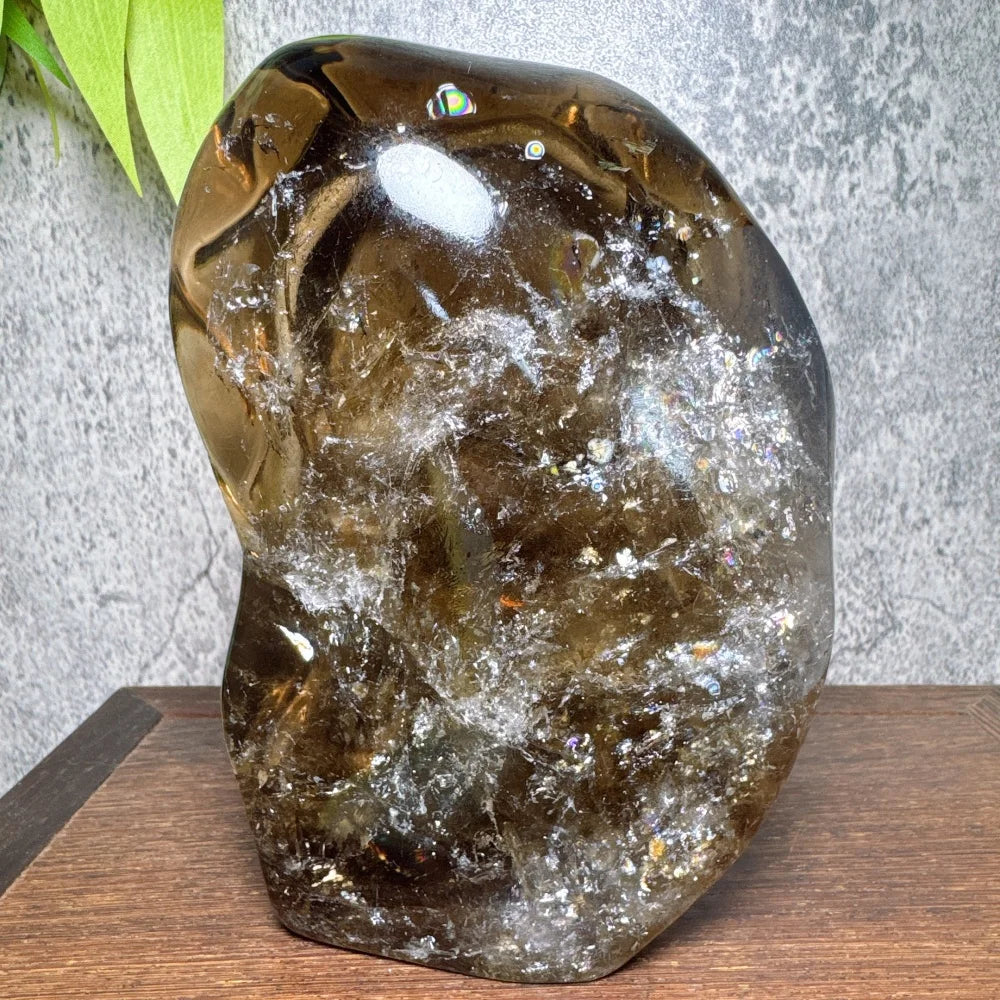 Natural Smoky Quartz Crystal Skull for Wicca Witchcraft Healing Stones Home Decor Room Decor Maison Decorative Cranium-ToShay.org