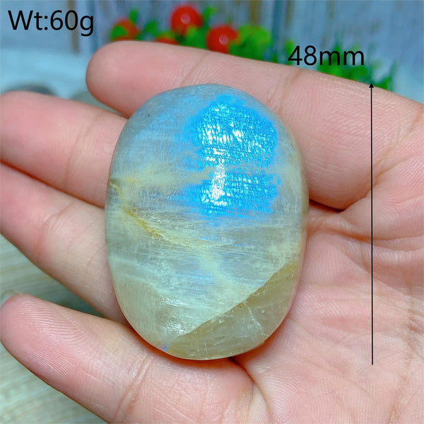 Blue Moonstone Palm Stones-ToShay.org