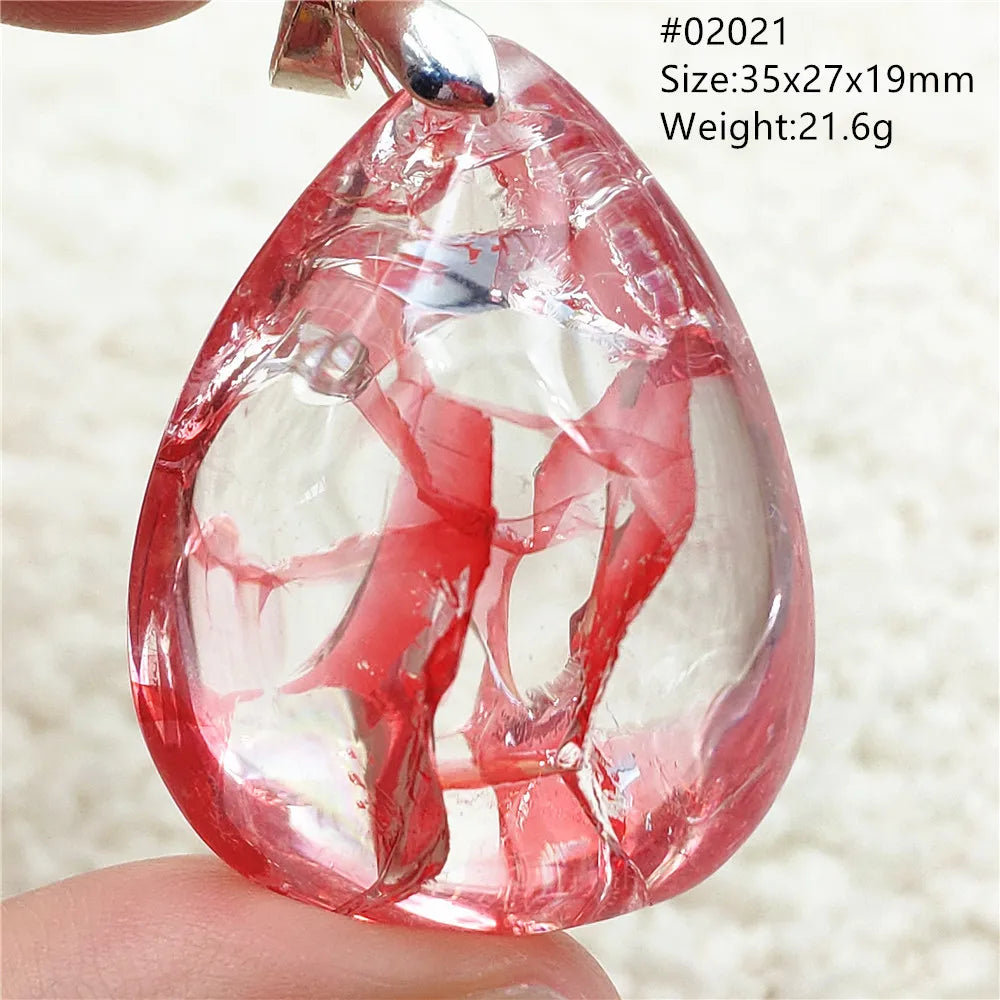 Red Limonite Quartz Pendant-ToShay.org