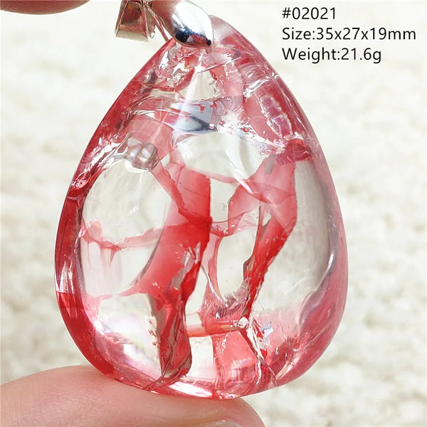 Red Limonite Quartz Pendant-ToShay.org