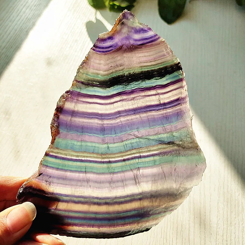 Rainbow Fluorite Slice-ToShay.org