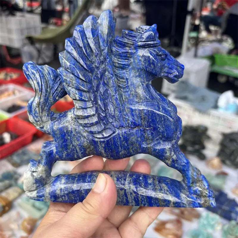 Blue Lapis Lazuli Flying Horse-ToShay.org