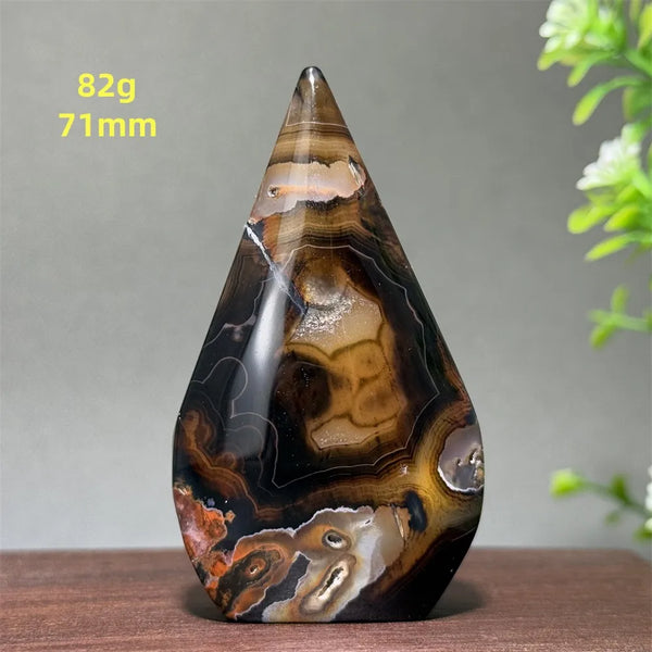Black Striped Agate Torch-ToShay.org