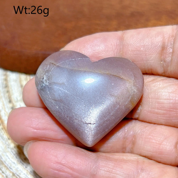 Orange Peach Moonstone Heart-ToShay.org