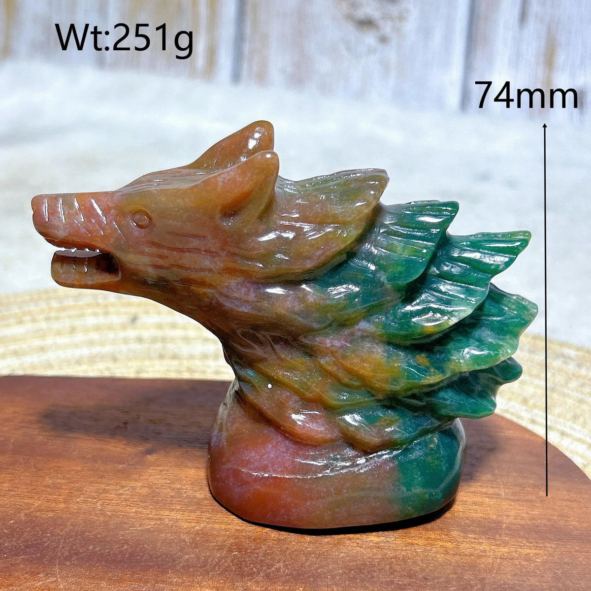 Ocean Jasper Wolf Head-ToShay.org