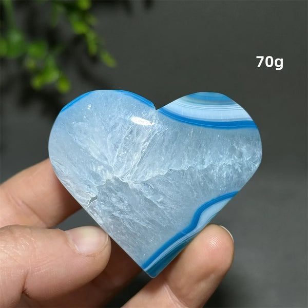 Blue Agate Heart-ToShay.org