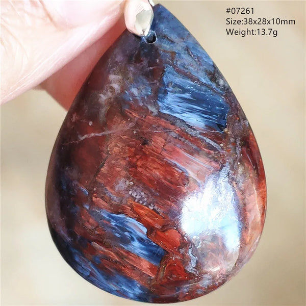 Blue Pietersite Chatoyant Pendant-ToShay.org
