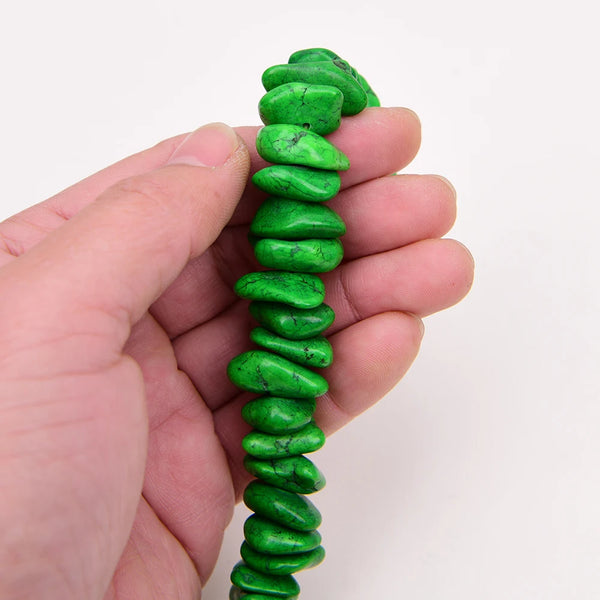 Green Turquoise Nugget Beads-ToShay.org