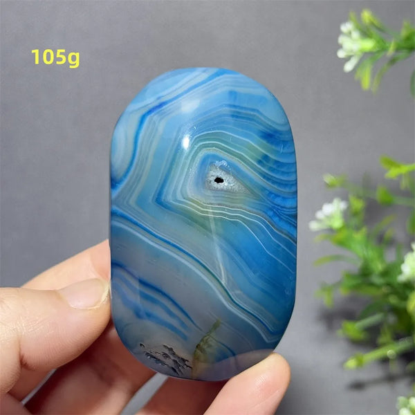 Blue Sapphire Striped Agate-ToShay.org