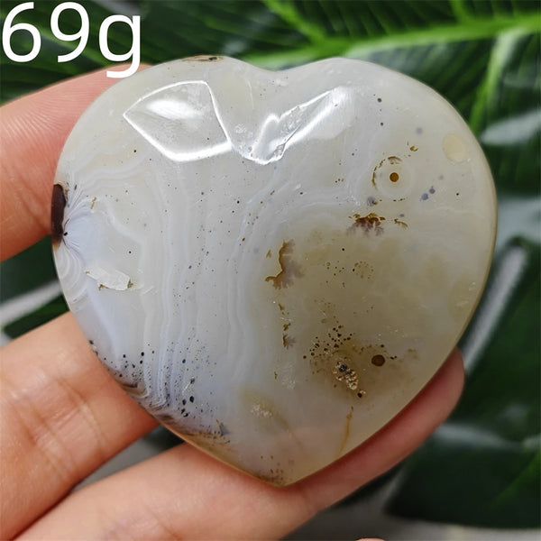Yellow Tree Agate Heart-ToShay.org