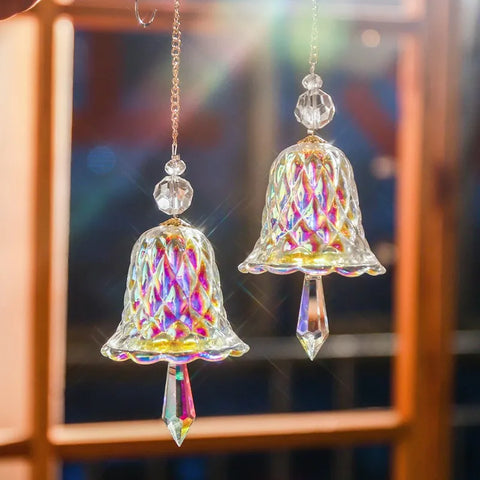 Clear Crystal Wind Bell-ToShay.org