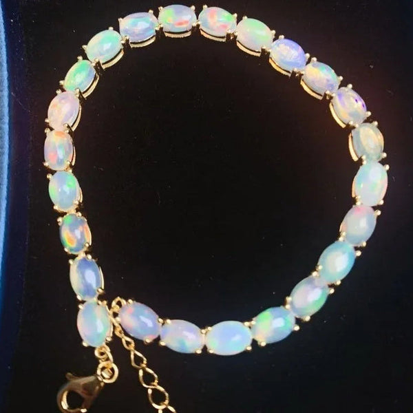 White Opal Bracelet-ToShay.org