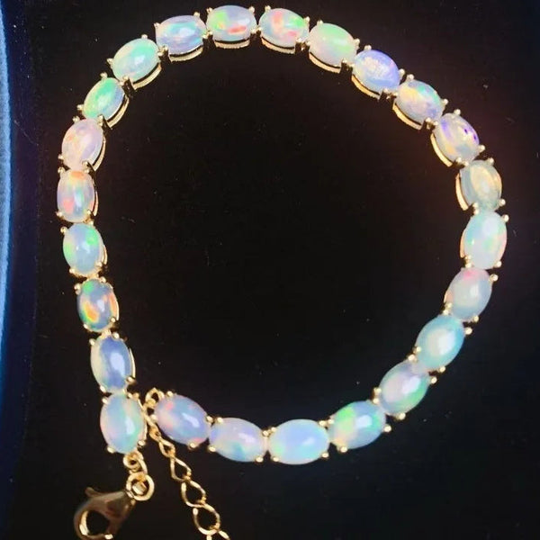 White Opal Bracelet-ToShay.org