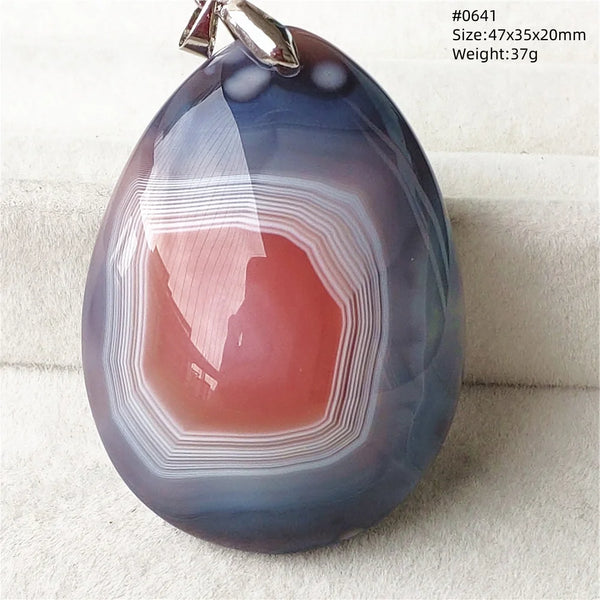 Grey Lace Agate Pendant-ToShay.org