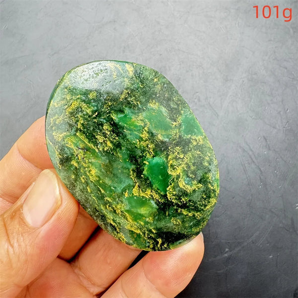 Green Verdite Palm Stone-ToShay.org