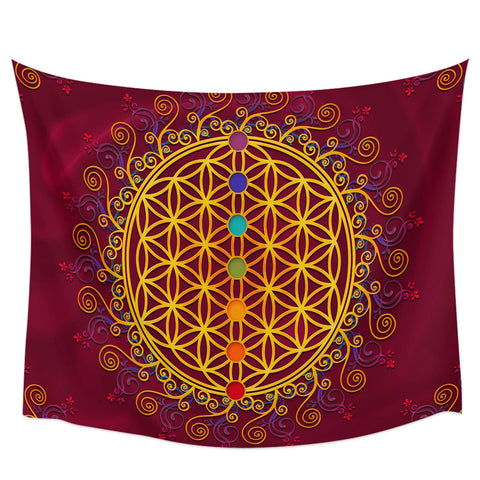 Flower Of Life Tapestry-ToShay.org