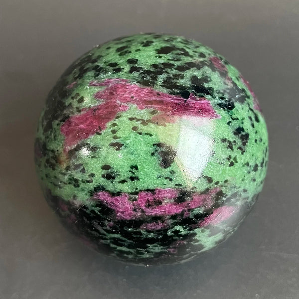 Green Ruby Zoisite Ball-ToShay.org