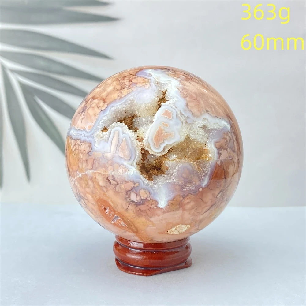 Pink Rose Hermosa Quartz Ball-ToShay.org