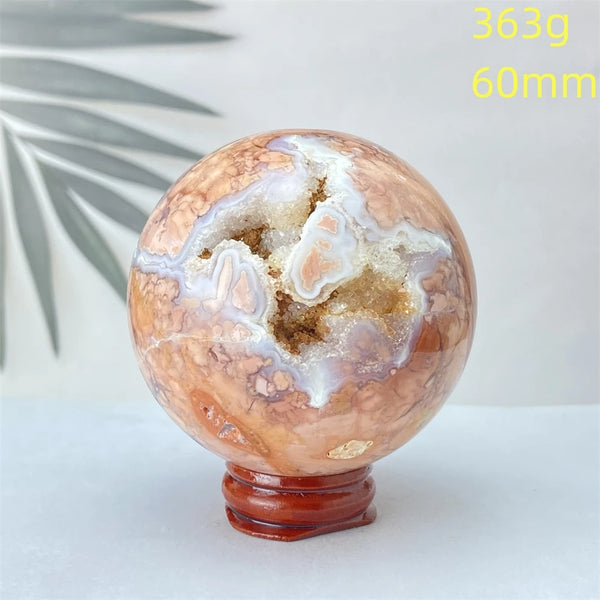 Pink Rose Hermosa Quartz Ball-ToShay.org
