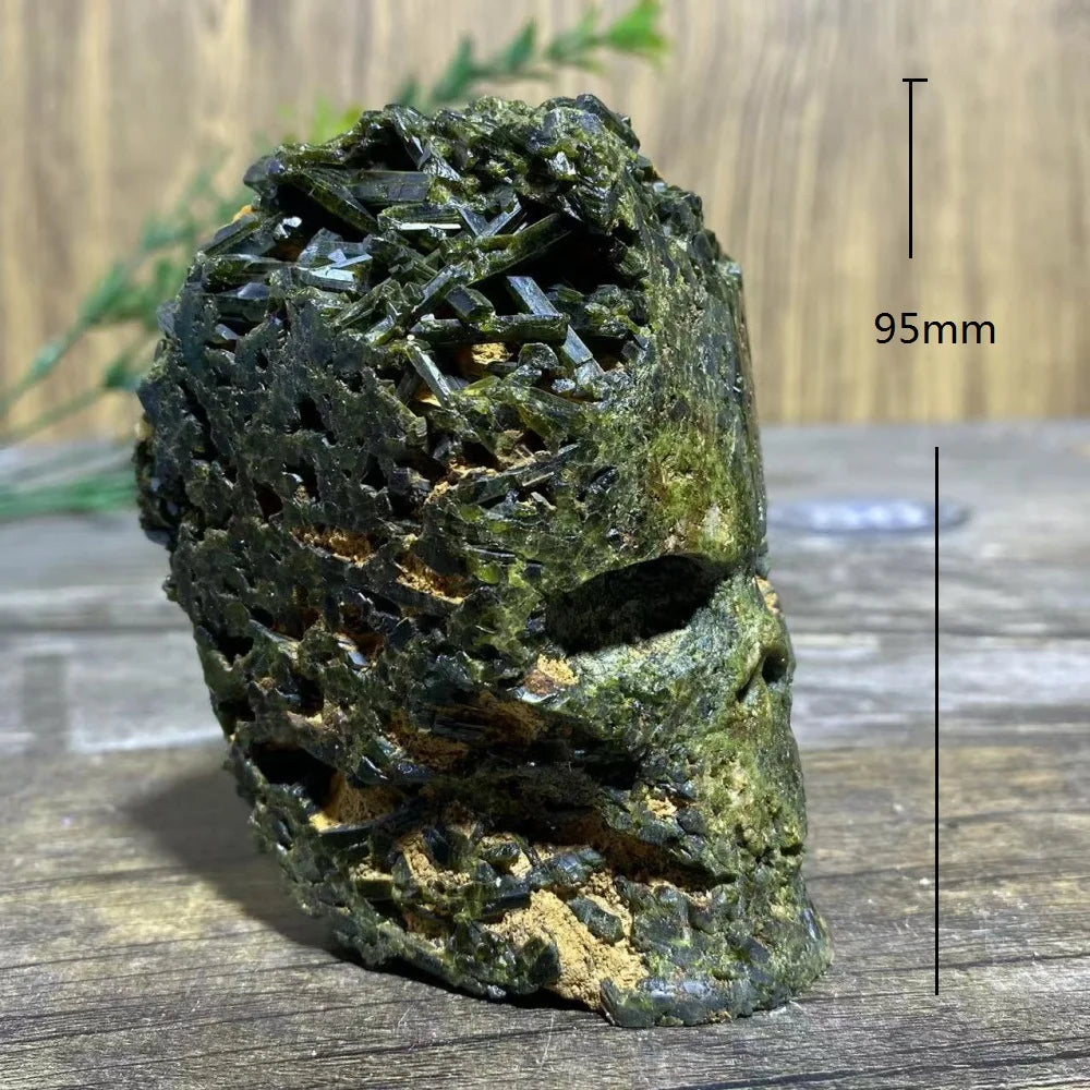 Green Tourmaline Skulls-ToShay.org