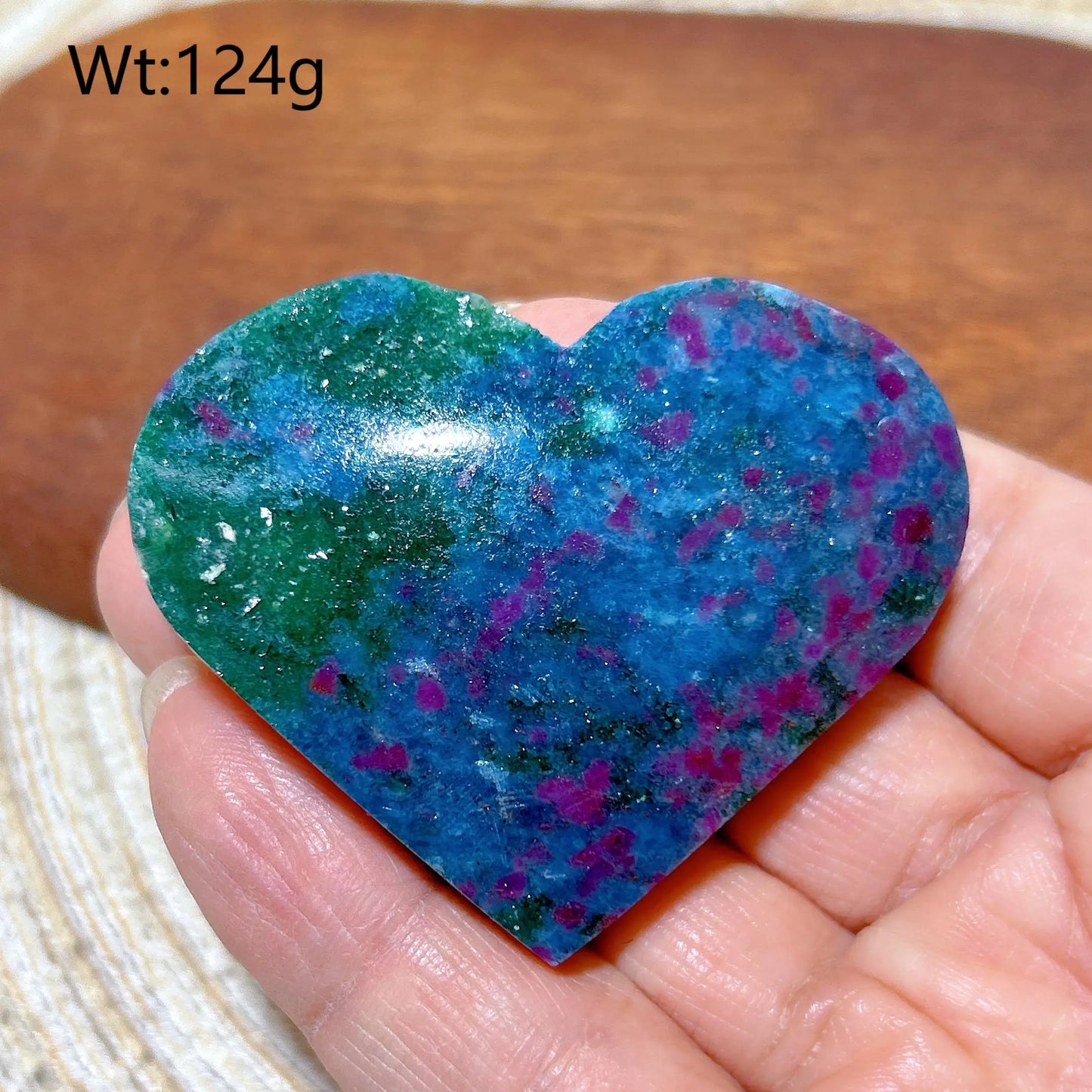 Blue Ruby Kyanite Hearts-ToShay.org