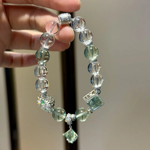 Green Fluorite Bracelet-ToShay.org