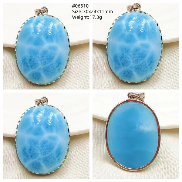 Blue Larimar Pendant-ToShay.org