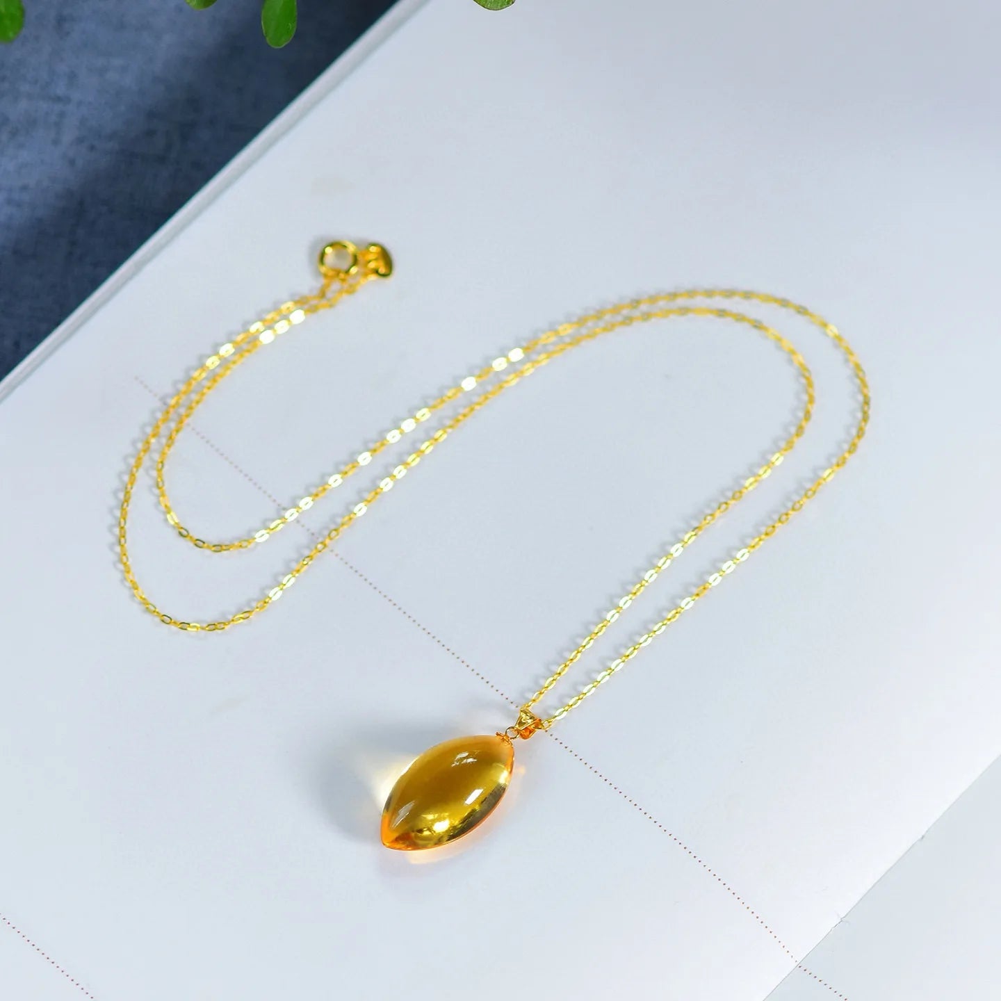 Yellow Citrine Quartz Pendant-ToShay.org