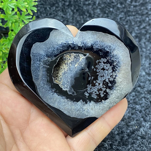 Black Agate Geode-ToShay.org