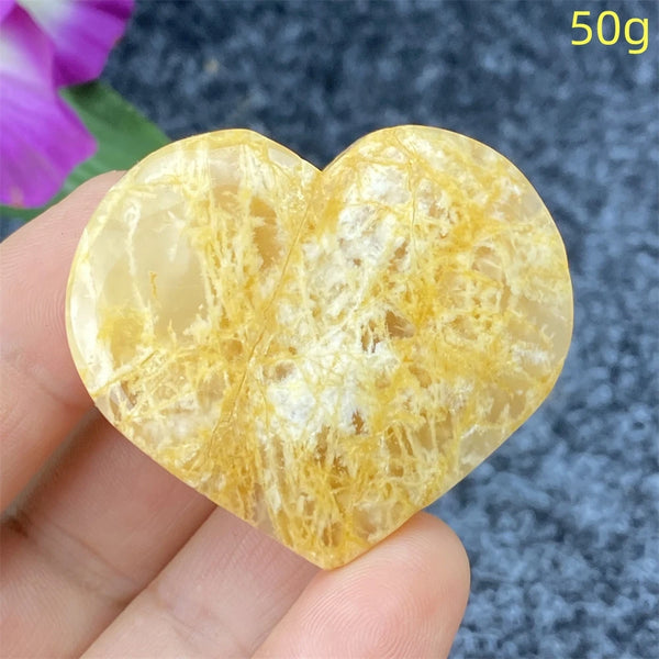 Yellow Ghost Crystal Heart-ToShay.org