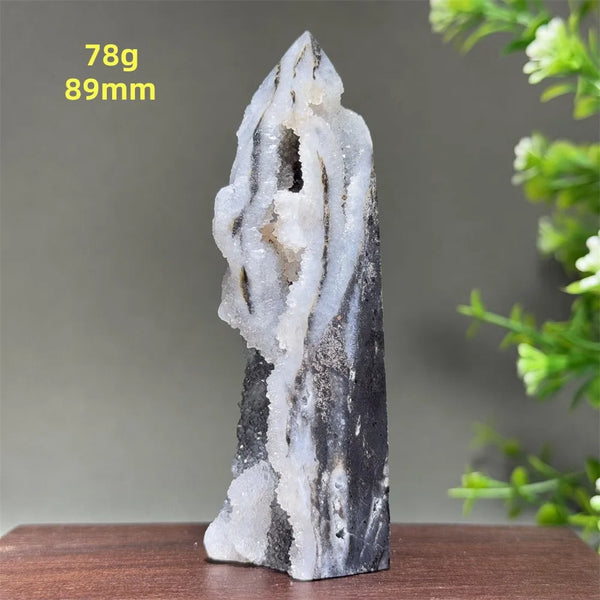 Purple Sphalerite Geode Obelisk-ToShay.org