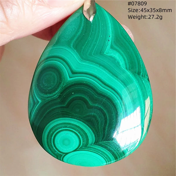 Green Malachite Chrysocolla Pendant-ToShay.org