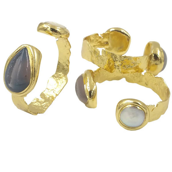 Gold Cuff Bangle-ToShay.org