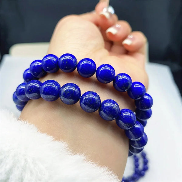 Blue Lapis Lazuli Bead Bracelet-ToShay.org