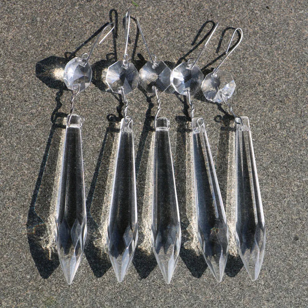 Clear Crystal Chandelier Icicle Prisms-ToShay.org