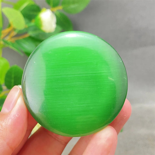 Green Cats Eye Pendant-ToShay.org