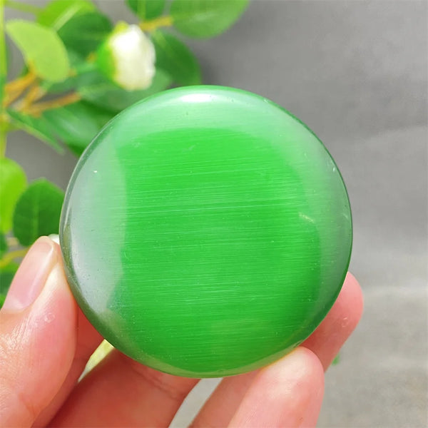 Green Cats Eye Pendant-ToShay.org