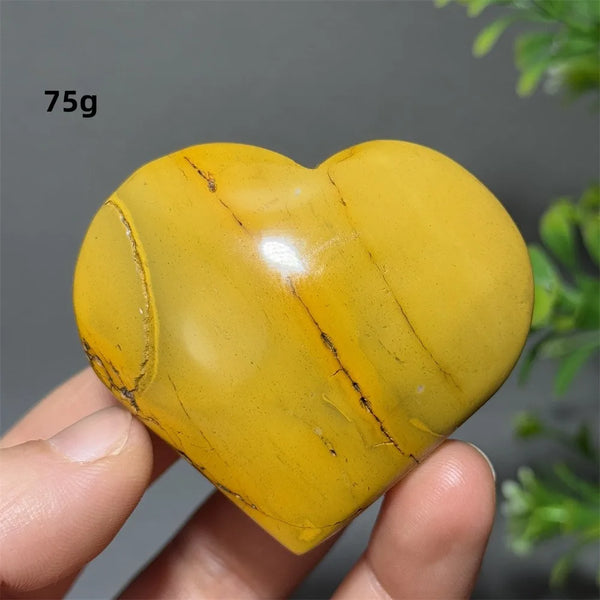 Yellow Mookaite Heart-ToShay.org