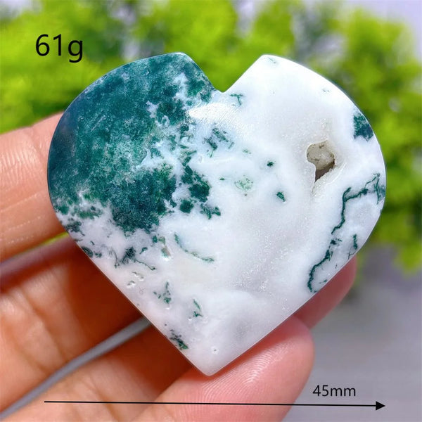 Green Moss Agate Heart-ToShay.org