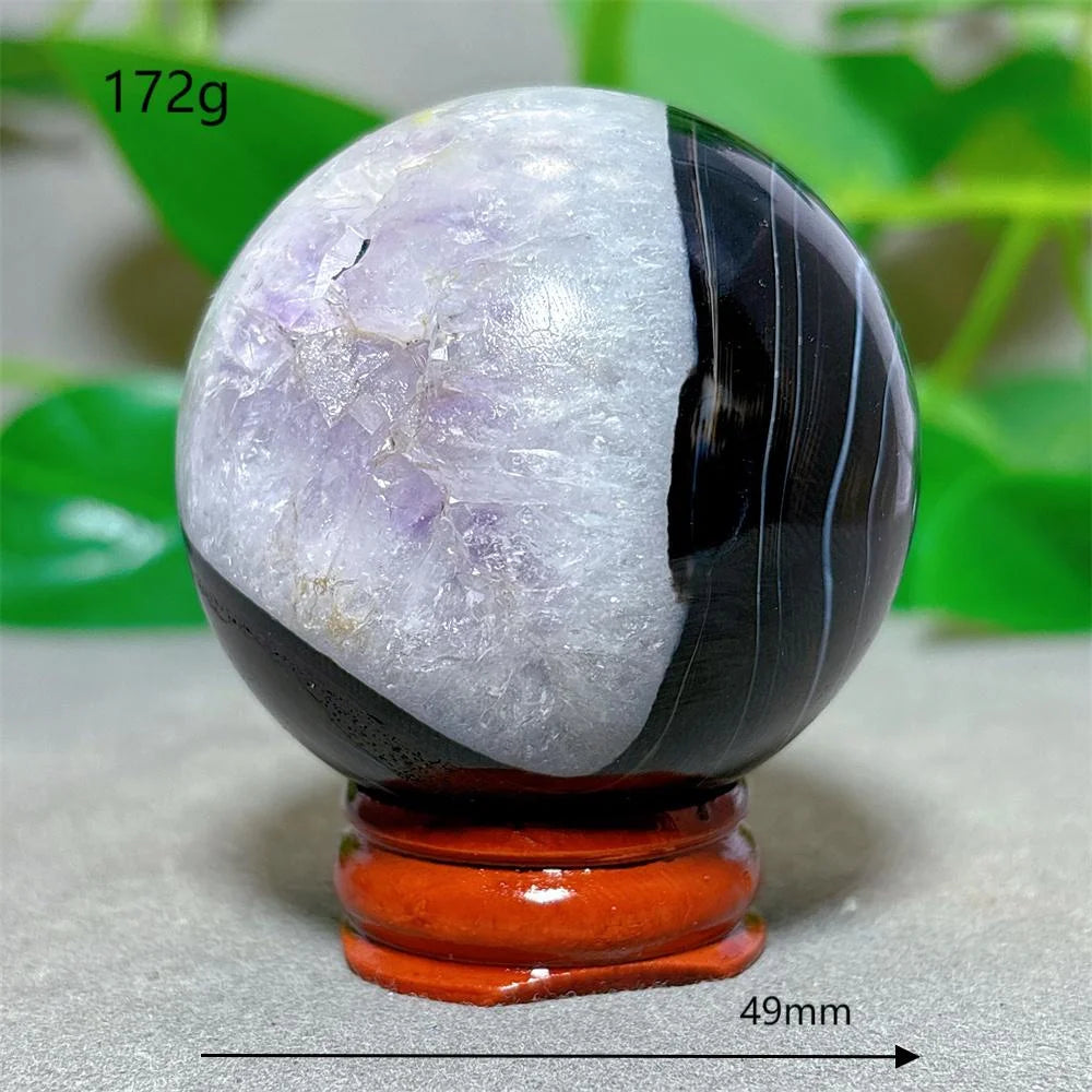 Black Silk Agate Ball-ToShay.org