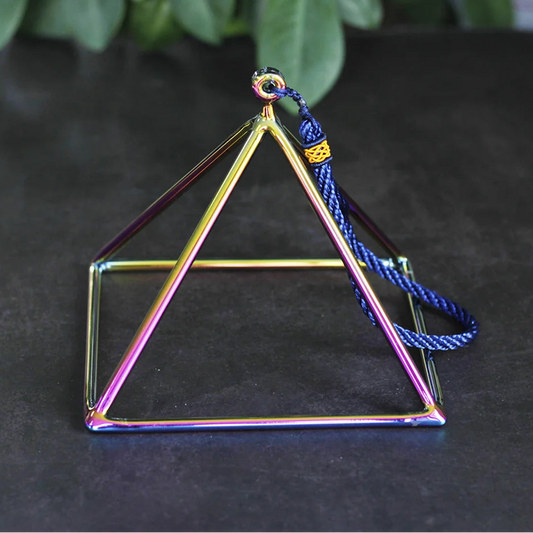 Rainbow Crystal Singing Pyramid-ToShay.org