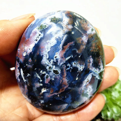 Mixed Ocean Jasper Palm Stones-ToShay.org