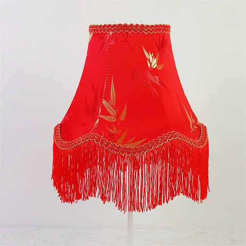 Lace Tassel Lampshade-ToShay.org