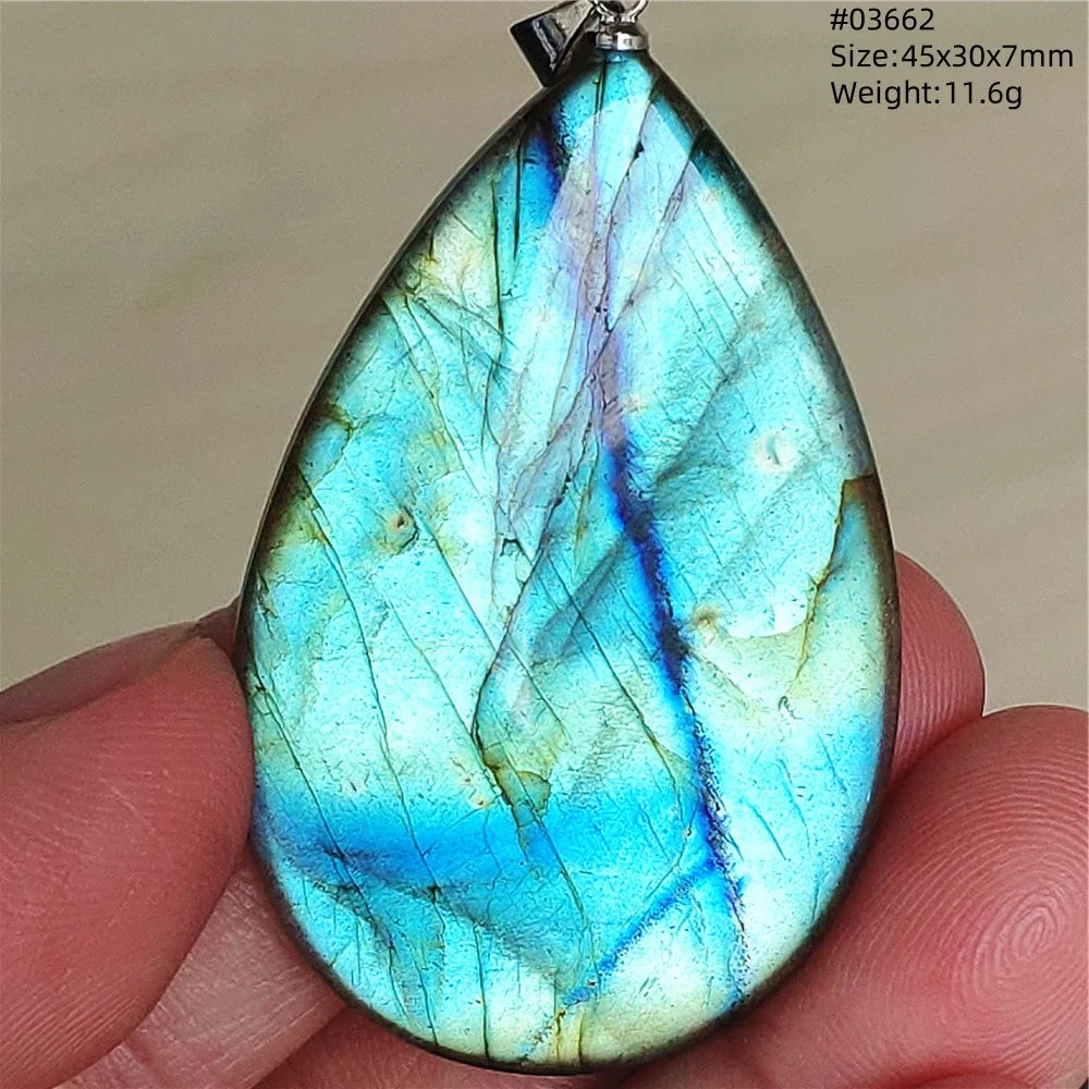 Blue Purple Labradorite Pendant-ToShay.org